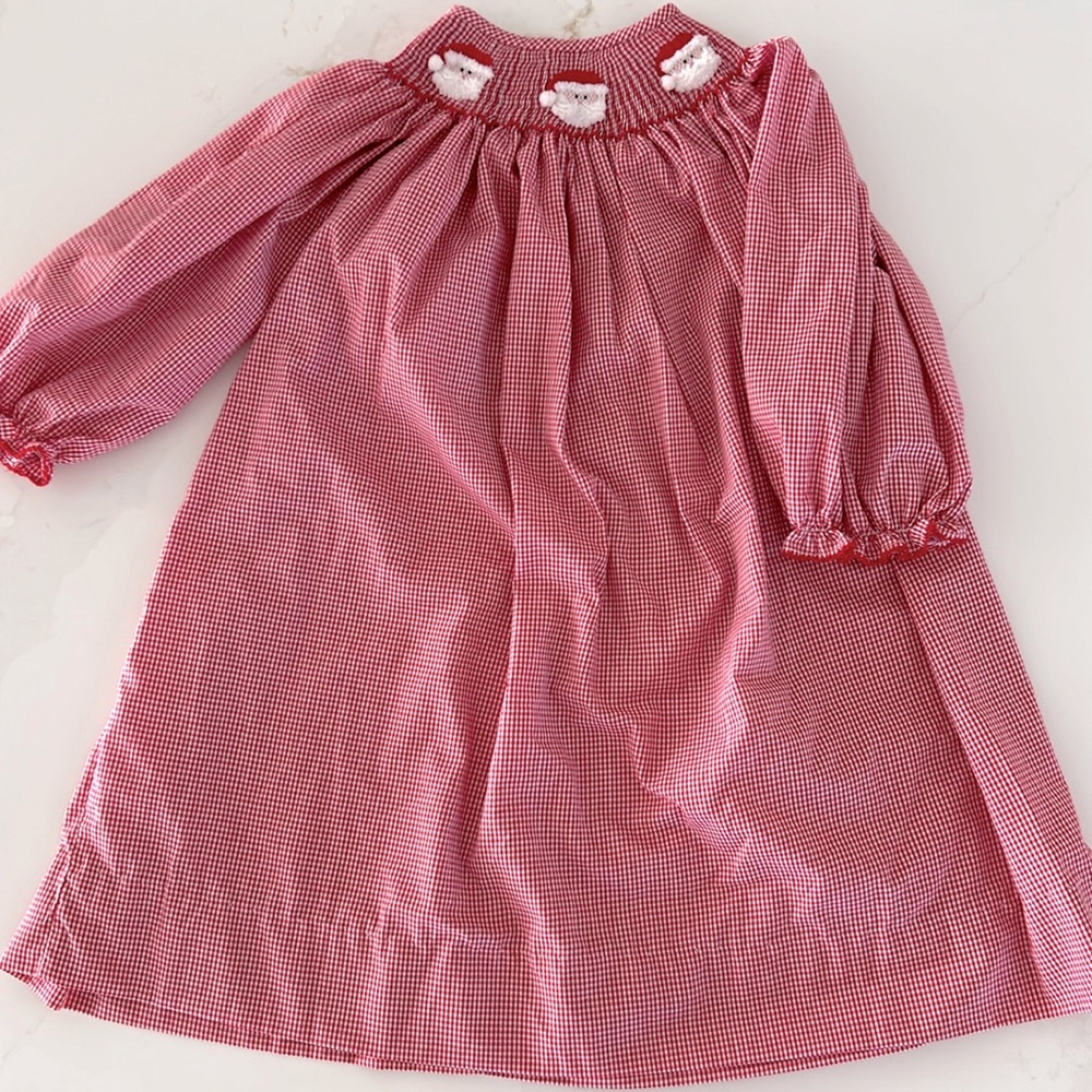 Smocked Santa Dress